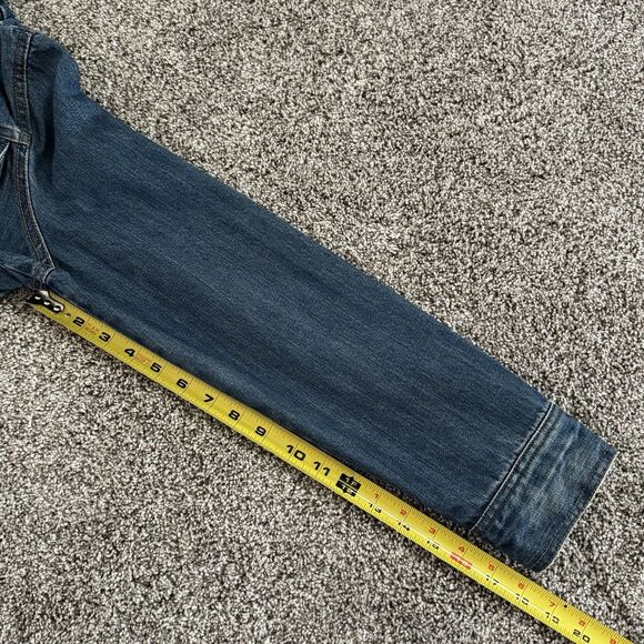 The Limited Denim Jean Jacket Blue Cotton Long Sleeve Women’s Size Medium - Picture 14 of 14